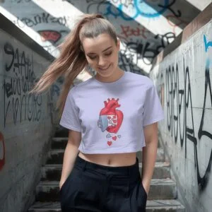 heart crop top